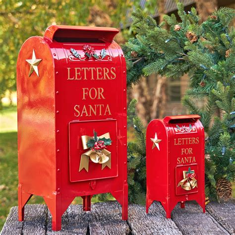 letters to santa metal box|large letters to santa mailbox.